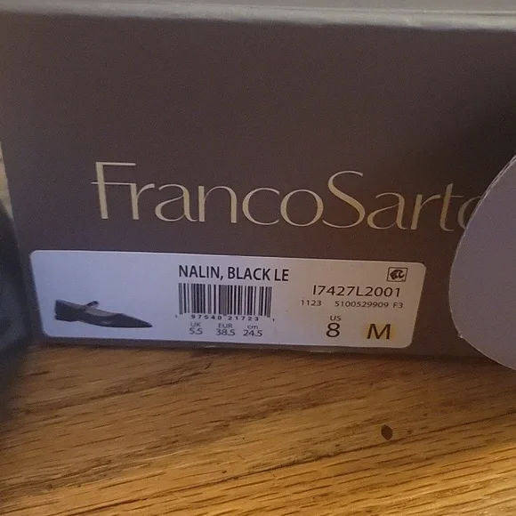 Franco SARTO Pointed Toe Mary Jane Flats Shoes Women’s Size 8M - Picture 3 of 4